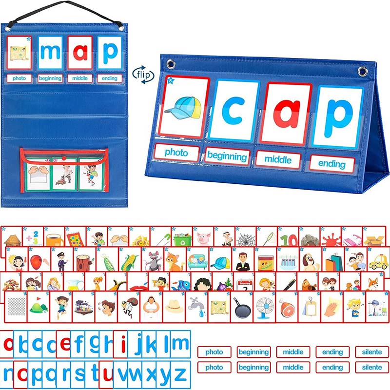 Kids Education Planner - ตารางกิจวัตรประจำวันสำหรับเด็กแบบแขวน พร้อมการ์ด 70 ใบ แม่เหล็กติดผนัง ปฏิทินการเรียนรู้สำหรับเด็ก
