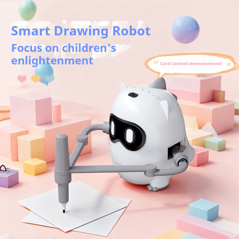 Kids Education Product - หุ่นยนต์วาดภาพไดโนเสาร์อัจฉริยะ ของเล่นเสริมพัฒนาการเด็กเล็ก พร้อมการ์ดเสียงและระบบกระจายเสียง สำหรับเด็กวัยเตาะแตะและเด็กก่อนวัยเรียน