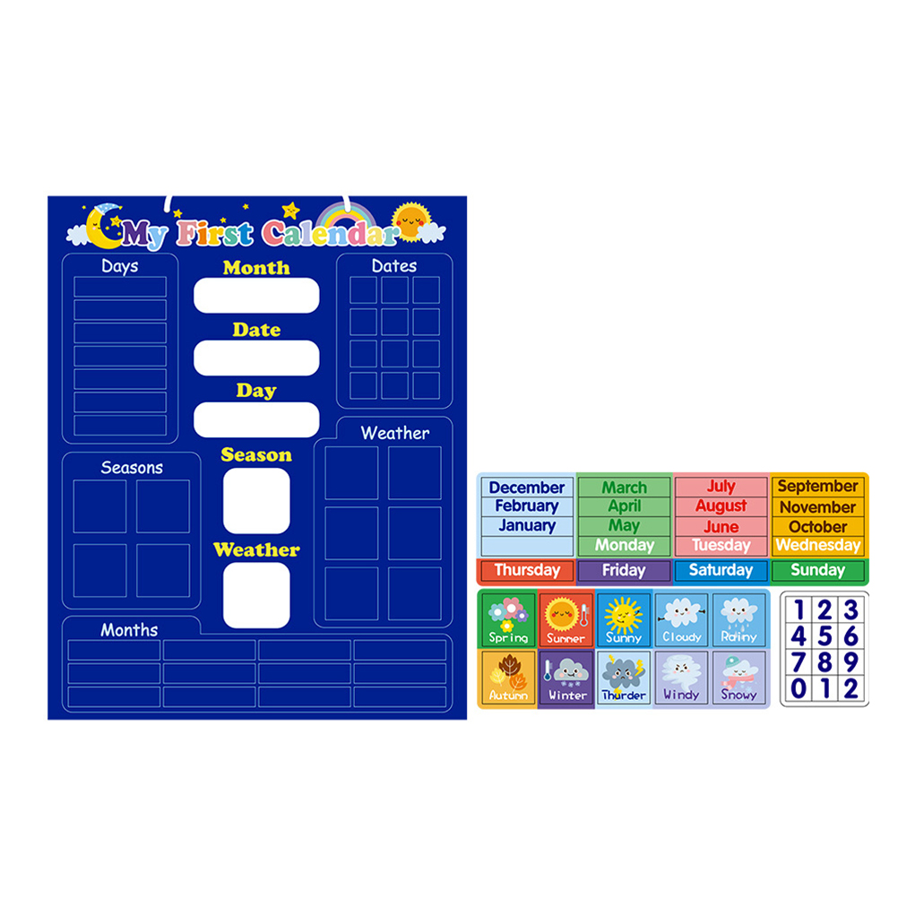 ไม้ปฏิทินแม่เหล็กสำหรับเด็กปฏิ - Kids Education Planner บทวิจารณ์และราคา