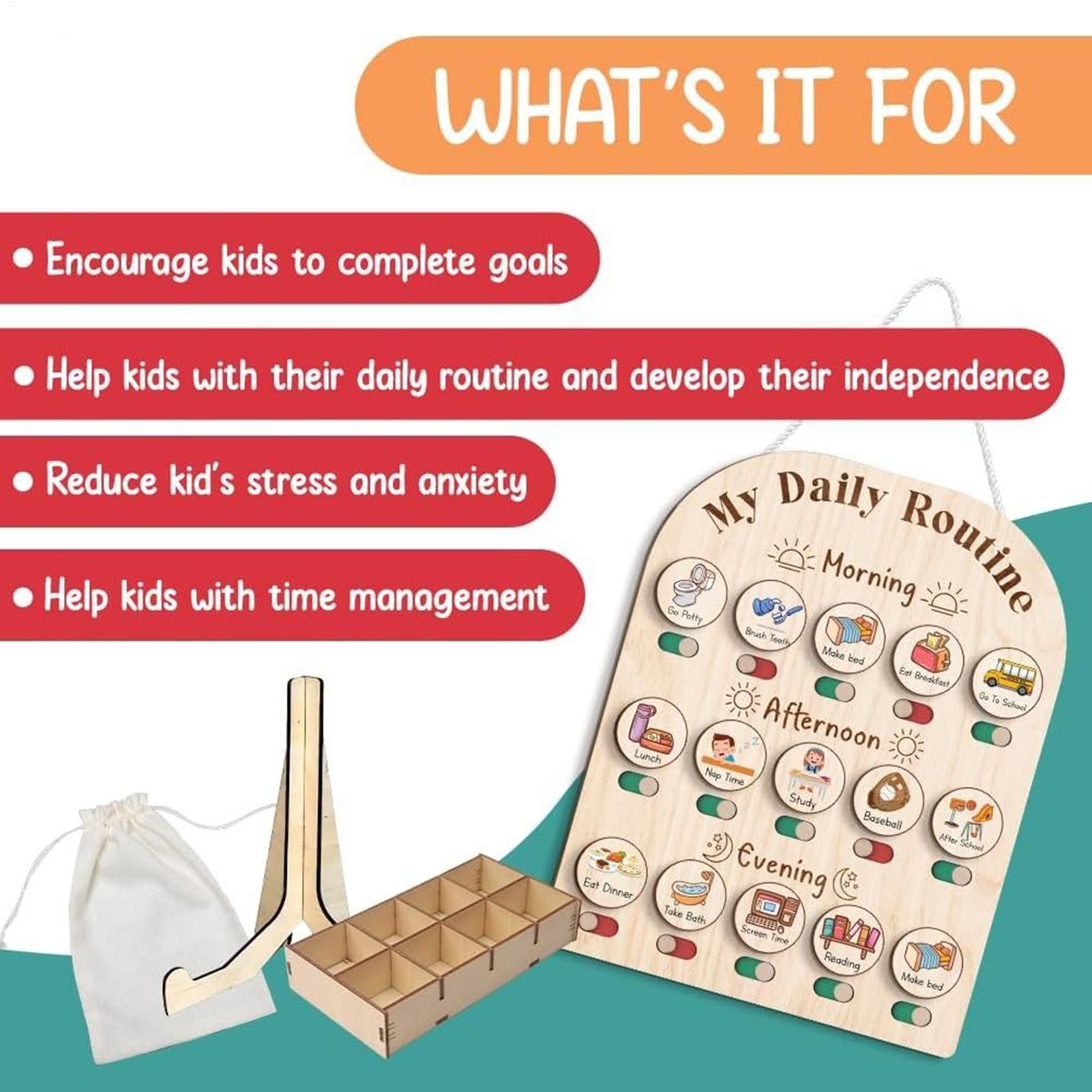 ตารางกิจวัตรประจำวันสำหรับเด็ก - Kids Education Planner บทวิจารณ์และราคา