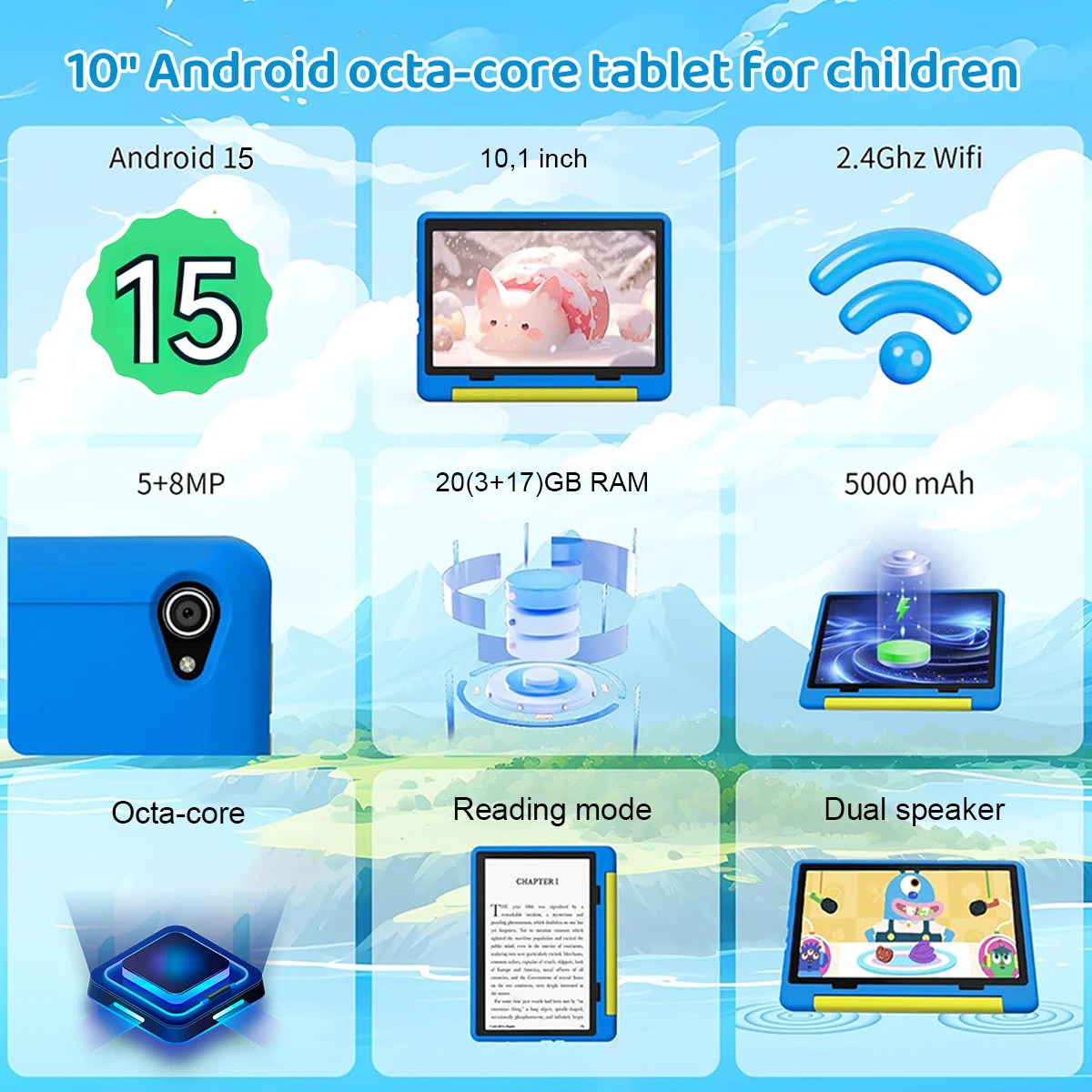 แท็บเล็ตสำหรับเด็ก ระบบแอนดรอย - Kids Education Tablets บทวิจารณ์และราคา