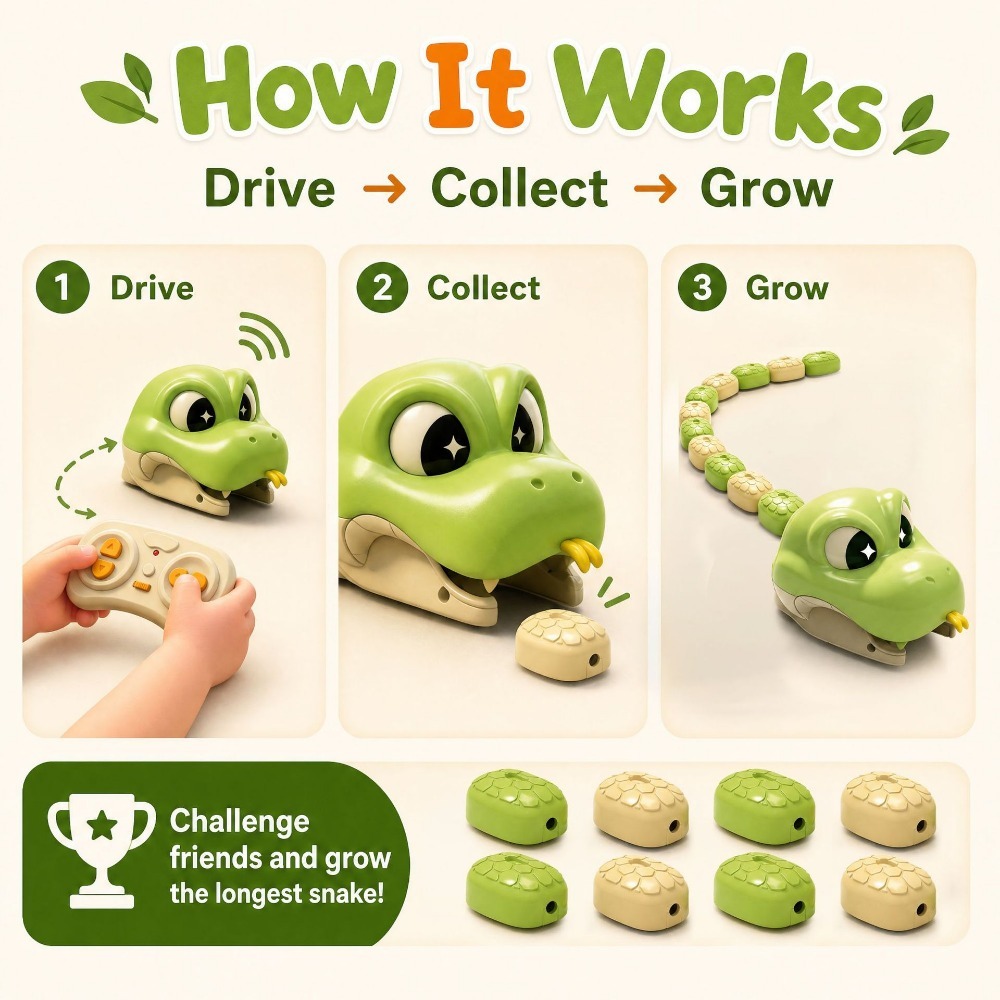 ของเล่นงูแม่เหล็กควบคุมระยะไกล - Kids Education Product บทวิจารณ์และราคา