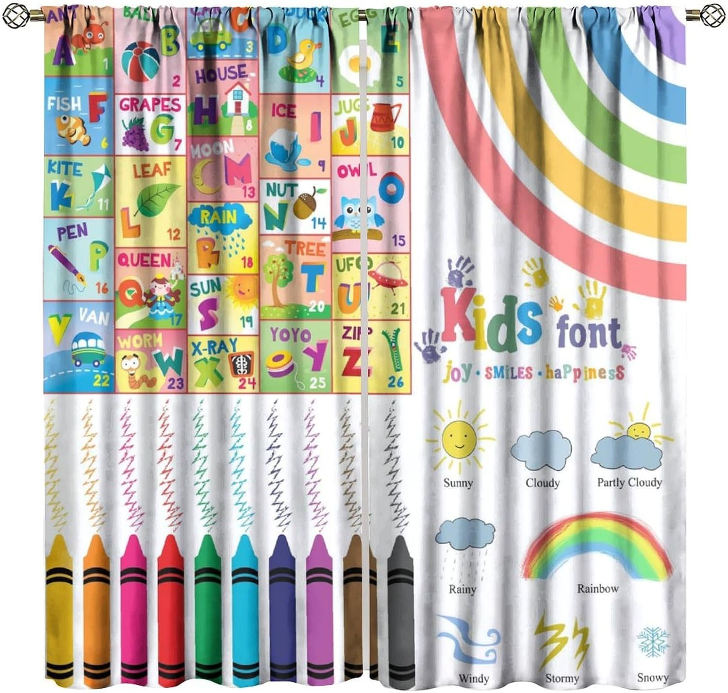 ผ้าม่านเด็ก ลายการ์ตูนสัตว์หลา - Kids Education In Japan บทวิจารณ์และราคา